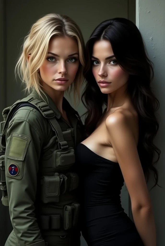 hyper photorealistic, (one Sweet European woman), In front of the biplane, (18 years), (Detailed face and eyes), full-length portrait, (extremely sexy), Masterpiece, pleasure, nudist, small breasts, expression enjoyment, Pin-up style, Aesthetics of the 40s, Cinematic lighting, blond hair, unbuttoned pilot's jacket, pilot's cap, little smile, fine facial traits, slim physique, polaroid photo, (Depth of field), Cinematic