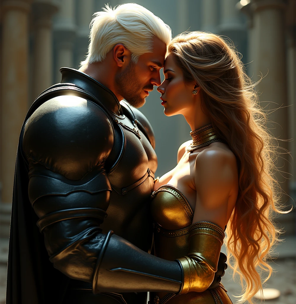 Thor embraced with Harley Quinn