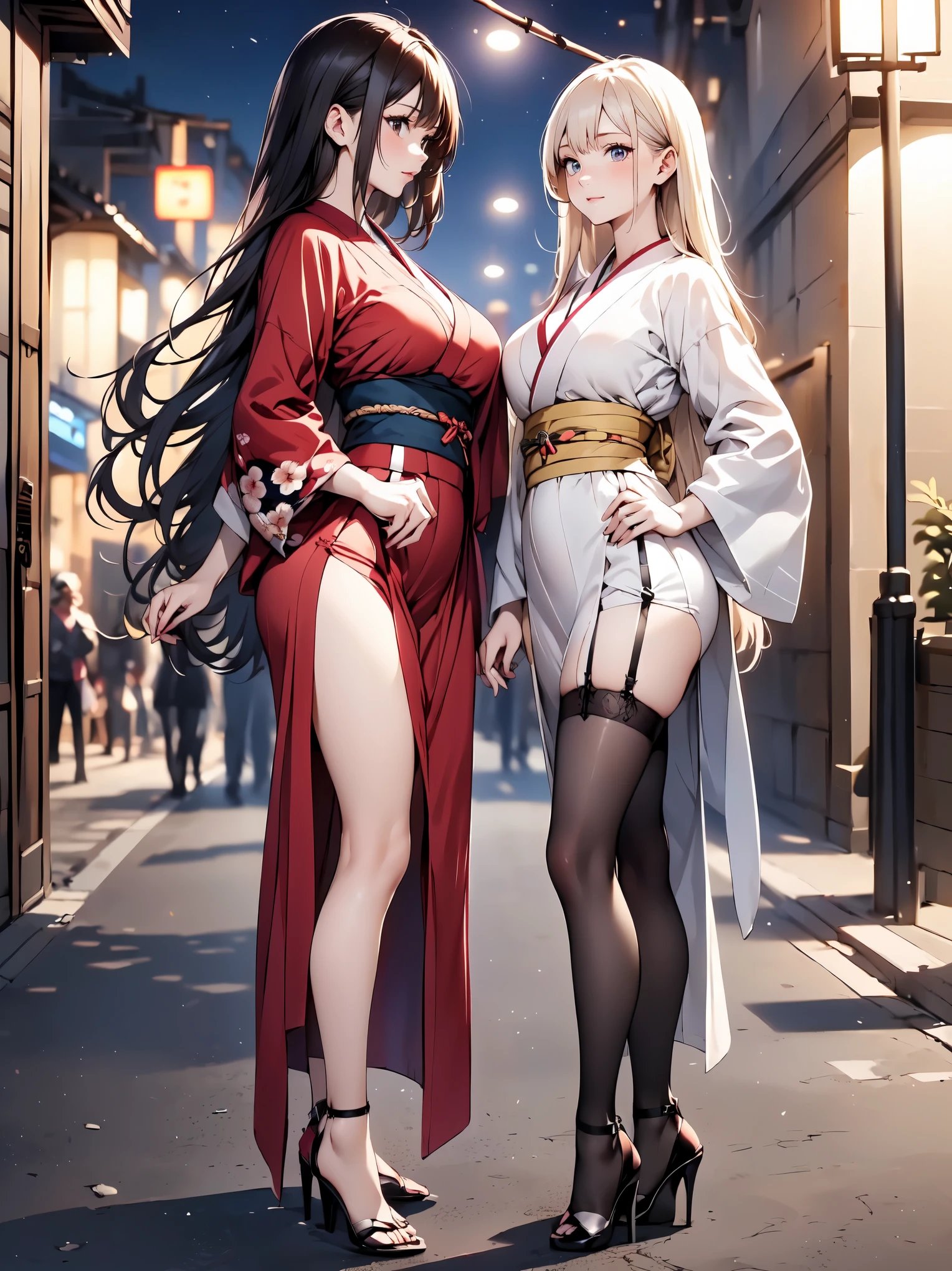 High definition、Highest quality、Skin like in the picture、Flowing hair texture、Red lips、G-cup bust、Smiling Beauty、Autumn Outfits、Midriff look、
At the Gion Festival、Colorful garter belts and fishnet stockings、A woman being covered in a large amount of milky liquid、vibrator、Navel exposed、Short skirt、T-back shorts、whole body、Beautiful woman in standing pose、Thighs、Cleavage、stiletto heels、Nice body、