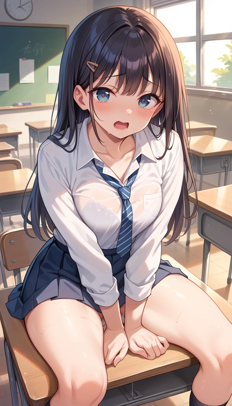 ((Highest quality)), ((masterpiece)), (Familiar), Perfect Face,Japanese,9 ,girl,cute,(Primary sivate elementary school,uniform,Short cked mini skirt,school bag,In the classroom,(Top-down angle or (upskirt:40%)),(skirt lift:50%) & (Checkered skirt or (Shaved pussy:95%)),(世界で一番cutegirl:1.1),(Sometimes the young nipples are pumping:60%),(((Inserting a transparent dildo into the vagina:120%))),(Inserting a huge erect penis into a girl&#39;s mouth:180%)