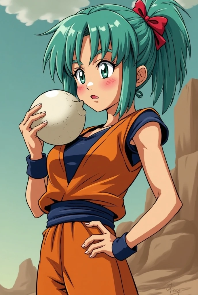 Bulma nude and goku masturbating