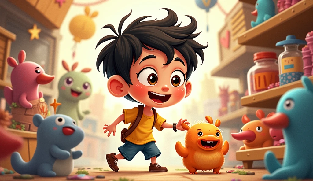 Ren cartoon images ताकि मोहन वो खिलौना खरीद सके bhalu - SeaArt AI