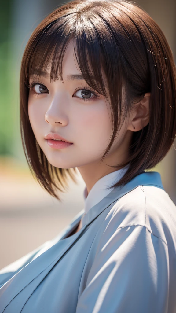 1girl, cute japanese girl, latex suit, blush face, detailed beautiful face, brown eyes with light, short bob hair, high resolution skin texture, classroom setting, photorealistic, (best quality,4k,8k,highres,masterpiece:1.2),ultra-detailed,(realistic,photorealistic,photo-realistic:1.37),HDR,UHD,studio lighting,ultra-fine painting,sharp focus,physically-based rendering,extreme detail description,professional,vivid colors,bokeh