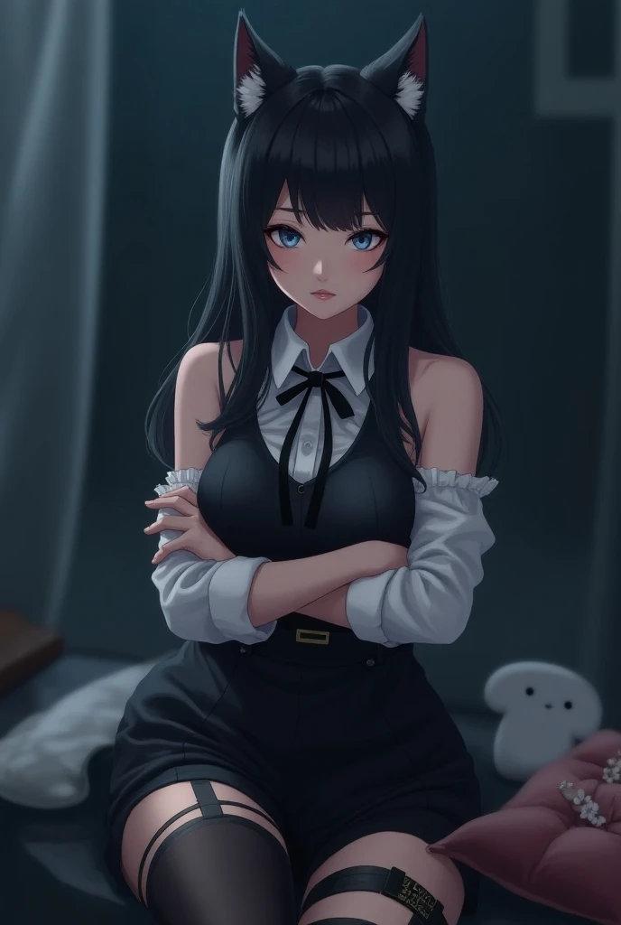 (((night,真night中))),((Dark atmosphere)),((Perfect Anatomy:1.2,Realistic:1.3,RAW Photos:1.3,masterpiece、Highest quality、Ultra - High resolution、High resolution、Highly detailed CG、8K)),((attractive way to sit)),((((Crouching pose)))),1 female,alone,18-year-old、High school girl beautiful girl,Japanese,((Beautiful and graceful face and eyes:1.2,Big beautiful eyes:1.0,)),(Brighten your eyes),((Beautiful woman))、((black)),Long Hair,(Center parted hair:1.4,amount),Medium Chest,((The body is slim)),Small Head:1.3,skinny,(White skin:1.8),(Oily skin,Glowing Skin,Shiny skin,Sweat:1.2),(((school uniform、Dark blue blazer jacket、((White shirt))、Checkered pleated mini skirt))),(prostitution),((Showing off your bra:1.2)),Dirty back alley、Tokyo、((Turn your body forward)),(Lonely),((Feeling depressed))、Stick out your crotch、(Indifference)，(lucky)、((Embarrassed look))、(Feel the shadows)、Iは平静を装う, but、I&#39;Iは本当に不安です、(((Wearing dark underwear:1.6)))、Exposing cleavage