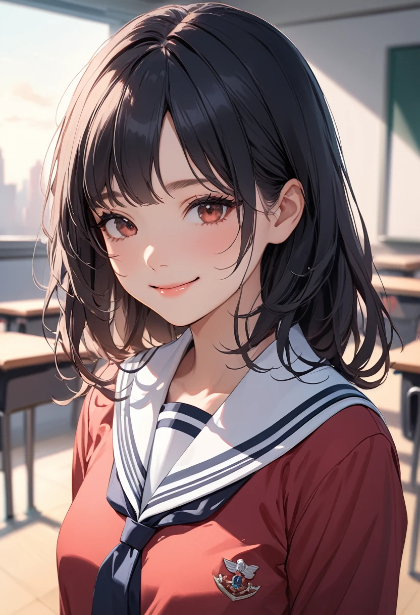 One girl、、15yo student、A smile、