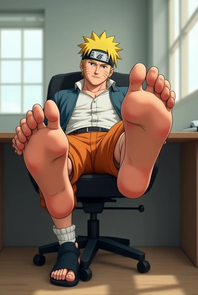 Bakugou naked on the gaming chair masturbation cum watching gay porn