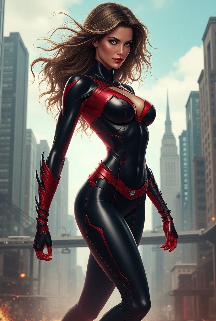 Breathtaking Black Widow, extremely hyper-realistic, high-definition with SDXL enhancement,matching your outfits, its powers and its characteristics,High Definition Costume,High Definition Hair and Eyes,Highly hyper-detailed in the city in a dynamic action 3D pose,Shorts,exuberant details,Processamento profissional em Ultra 8K em Extremamente Absoluto Hiper-realista em HDR em Arte Conceitual Hiper-realista em Alta Qualidade em Octane Render em hiper Resolução 3D sexly, oily and shiny skin, fit and athletic body, Slutty, (perfect hands:1.1), detailed hands, perfect eyes, Detailed eyes, Glamour, sexly, big Realistic, HDR, uhd, Dynamic, Front view, ((thick legs)) (((muscular legs))), ((voluminous breasts)) ((large breasts)) (((large breasts))), 8k all details clearly. vector image, perfect muscle sculpture. Long hair, skyporn, Raise one hand, Flying pose, muscular: 1.1, strong leg: 1.1, Muscular woman: 1.1, ((work- prima) ), ((best quality)), HD, cinematic, realistic, Best quality: 1.1, masterpiece, full HD: 1.1, high quality digital: 1.1, CANON type photo: 1.1 full body, ((face of slutty)), sexly face, ((BIG ASS)), semi-profile:1.1, big breasts:1.1, thick legs:1.1, strong legs, muscular legs:1.1,