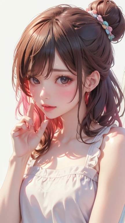 Wet and see-through skin is visible、You can see through the nipples