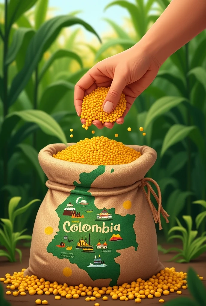 Logo allusive to typical Colombian fast food