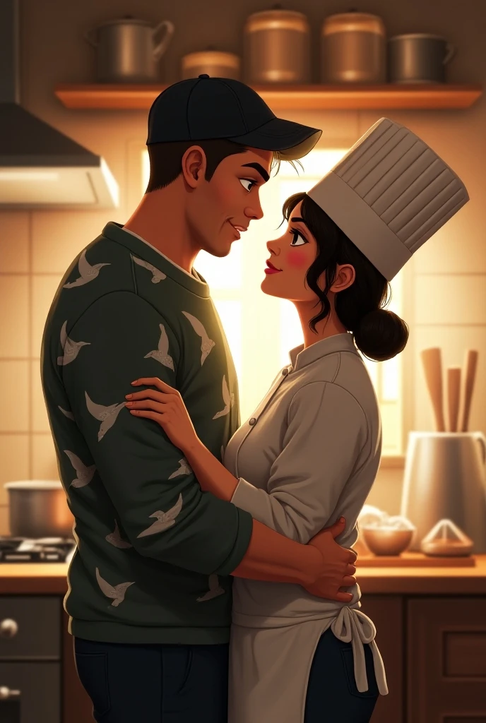 Tanjiro kamado hugging black girl