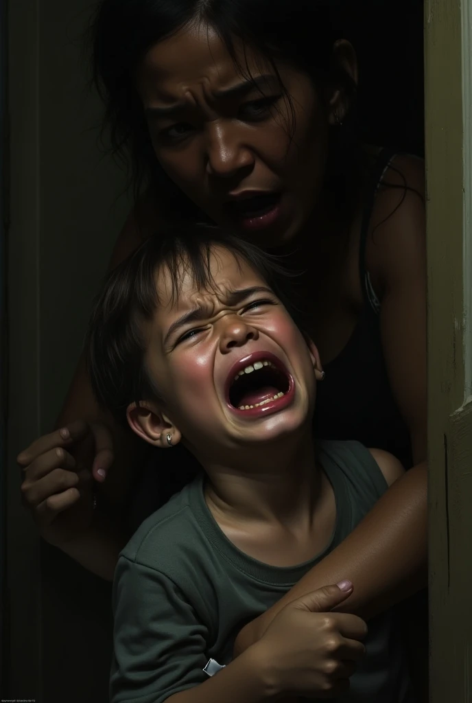 a small baby with an angry angry face, cinematic, ultra realistic