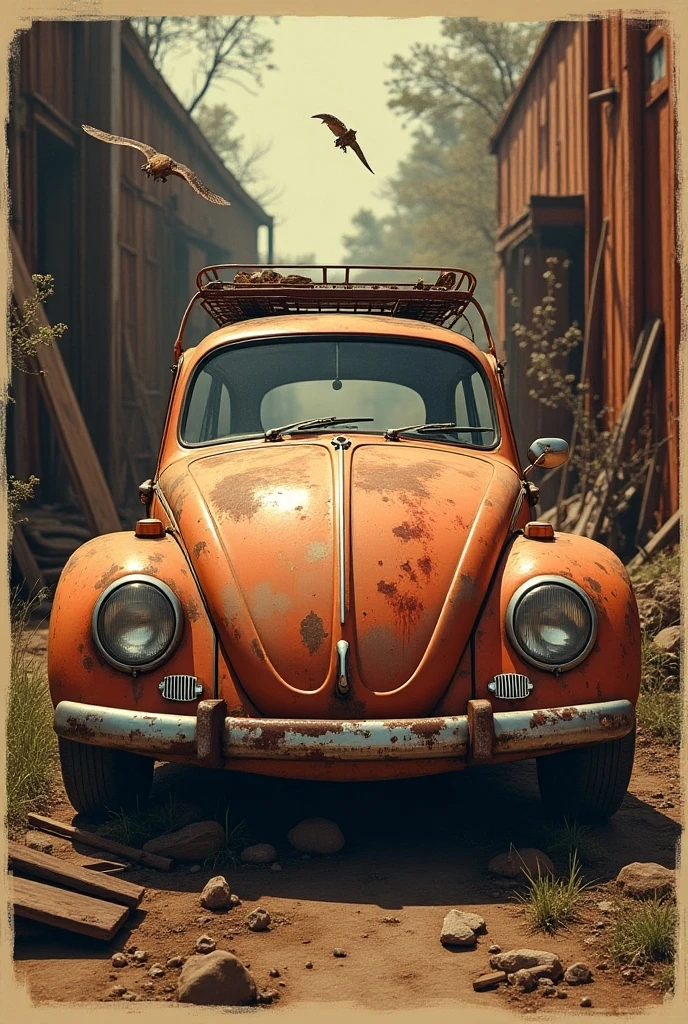 Old and rusty Beetle 