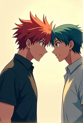 Bakugou Katsuki besando and Izuku Midoriya