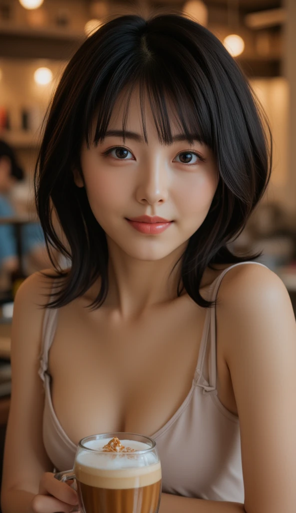  (((masterpiece))), Highest quality, Very detailed, Detailed Background, so beautiful, Japanese, ,  Detailed face, bangs, (whole body:1.3), (Random Hairstyles :1.2), (Young Face), (Saggy breasts:1.1), Completely naked, summer, In 8K, wallpaper, wonderful, finely, Very detailedな, Ultra-high resolution, Very detailed, Pure erotic face, Very detailed目と顔, Beautiful and detailed, Very detailed肌, No makeup, (Natural Skin), nude、Coastal、Slightly sagging breasts、look forward to、Looking into the camera、Downward pointing nipples