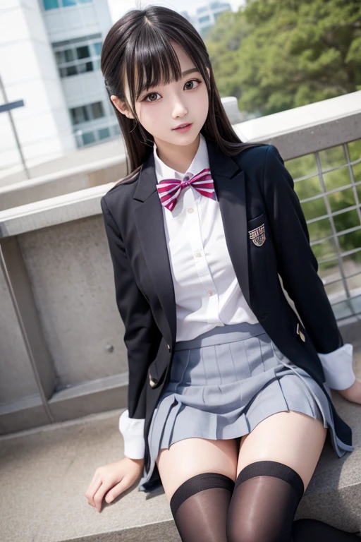(in 8K、Raw photography、Highest Quality、realisitic、Photorealsitic、Professional Lighting、masterpiece、extremely delicate and beautiful、Highly detailed、finely detail、ultra-detailliert、hight resolution、low angles、Textured skin)、(1 girl in)、(Solo:2)、(Alone:1.5)、full-shot、Height is 165cm、18-year-old schoolgirl、(Squat with your crotch wide open to the lens:1.1)、(Shibuya at night in Japan:1.5)、Sidewalk lined with shops、Japan High School Uniforms、(Selected black student shoes:2、Dark blue blazer:1.5、plaid skirts:1.5、White shirt for students:1.5、neck tie:1.5)、MCharacter opening leg、100 degree leg opening、Crotch wide open、Light brown medium hair、(white panties:1.5)、(Bare legs:1.5)、(Black loafers:1.5)、(beauitful face:2)、Adult face:1.1、perfectly proportions:1.5、Long feet、Panties can be seen from under the skirt、(Do not take off your blazer:1.3、Do not take off your skirt:1.4、Do not take off your shirt:1.5)、Pubic hair is visible、Crotch like a camel's toe、The shape of the woman's pubic area is clearly visible