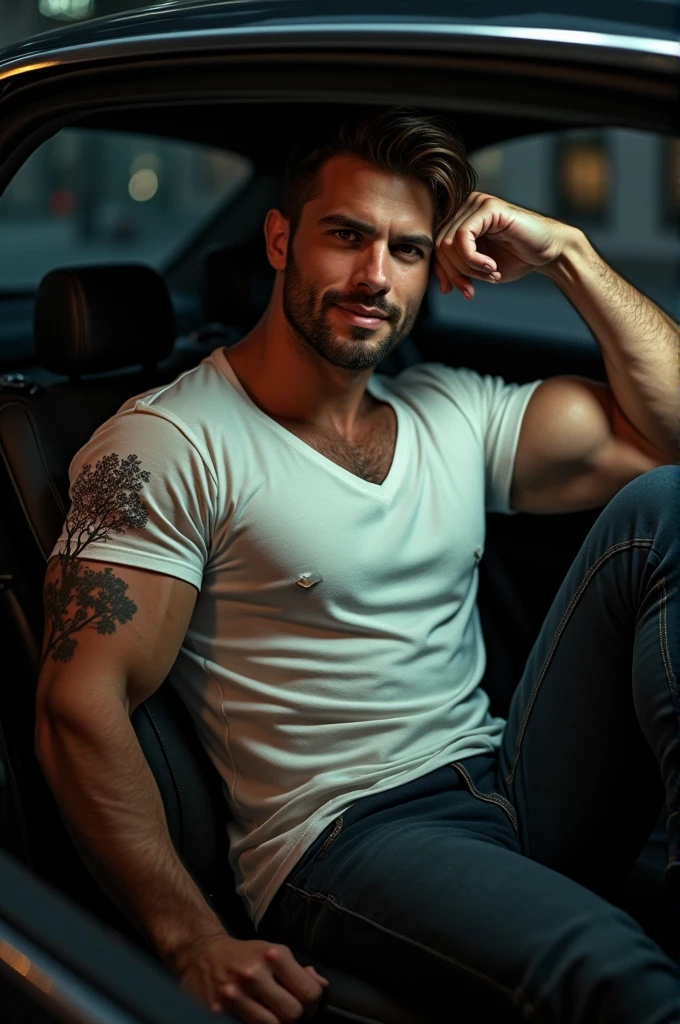 A man enjoying