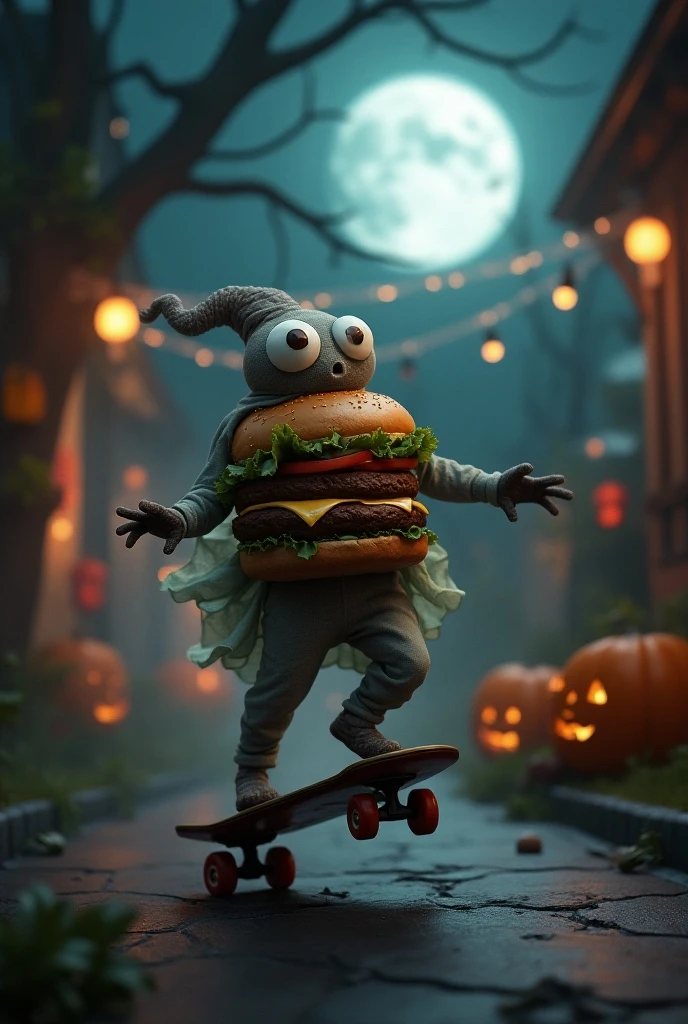 animated vampire burger