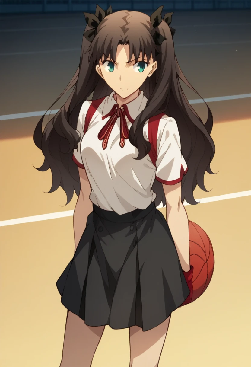 Tohsaka Rin, sport top, skirt, 