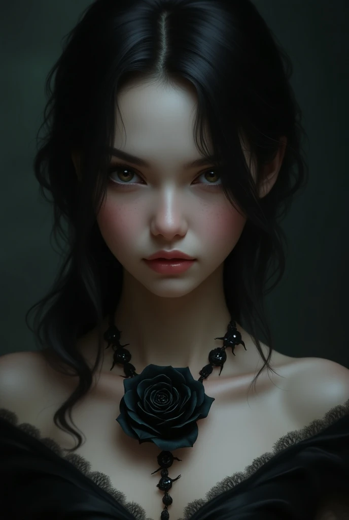 (gothic,oriental,dita von teese,lingerie:1.1),beautiful detailed eyes,beautiful detailed lips,extremely detailed eyes and face,long eyelashes,1girl,mesmerizing expression,black lace lingerie,elaborate oriental patterns,dark mysterious atmosphere,enchanting garden,soft moonlight,ethereal beauty,hauntingly beautiful,dramatic lighting, nude