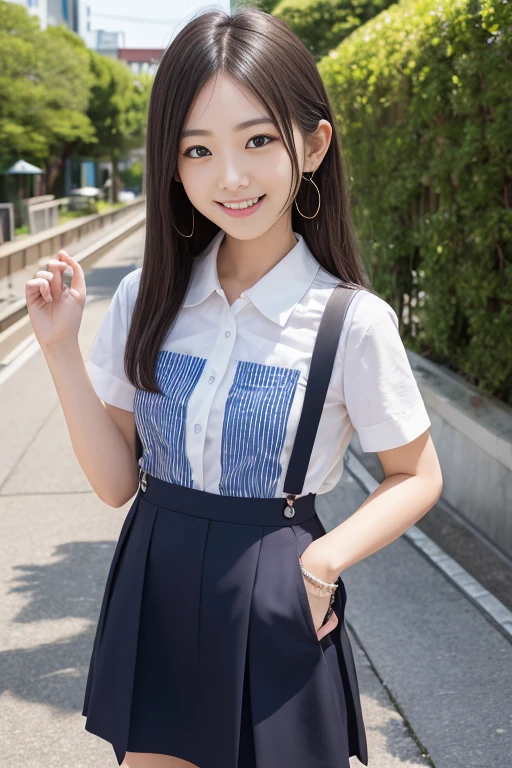 Pure Japanese girl, sexual attractive, wearing loose uniform, natural hairstyles, sweet smile, sitting, refreshing in early summer, professional nudity photography,