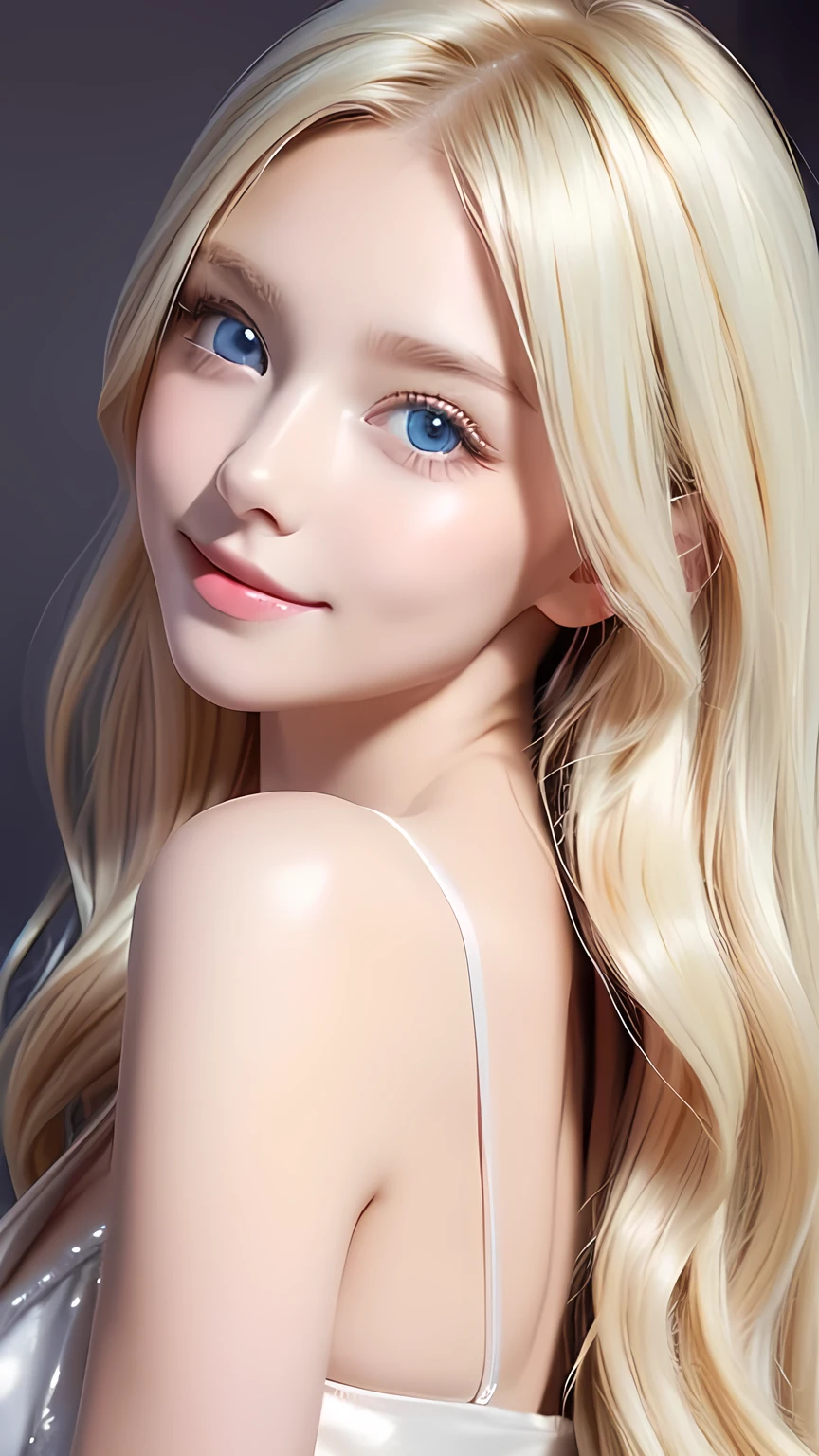 Beautiful female model with blonde hair, Hair with slight highlights, Gray-blue eyes, Medium mix, Wet paint, Gem beetle, Colored background, , Photographed by Jinna Chan.. - At six p.m.'clock,Big tits,body