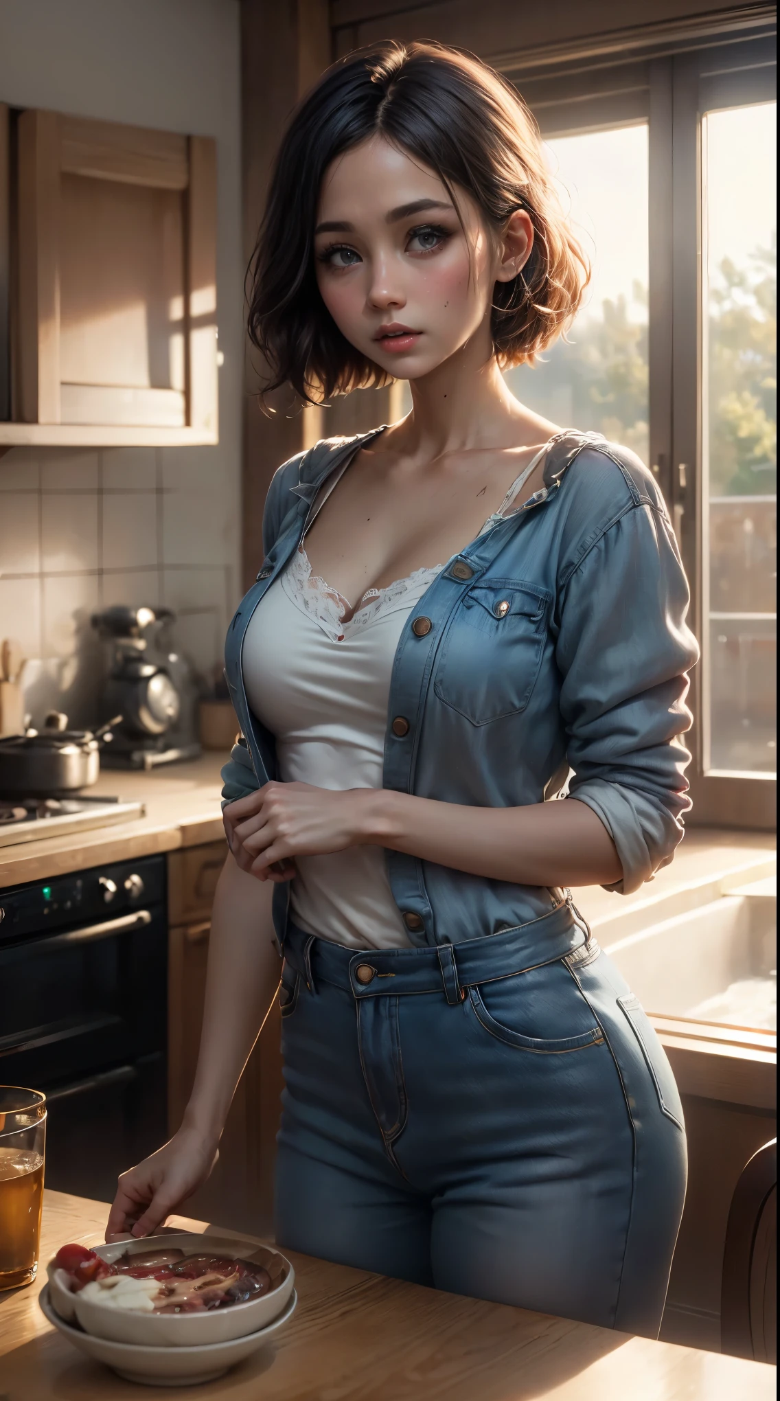Ultra realistic CG K ,((Premium、8K、32k、obra maistra、I don't like:1.3)), (Super illustration)、(súper alta risolución), (((adult body))), (obra maistra, the best quality:1.2), ((obra maistra, , Maximum image quality, alta risolución, photorealistic, photo and gross, 8K)), Aerial view of a motel with a car parked in front.., with neon signs, Una mujer isperando a un huésped frente a un motel.., seduction, vistido corto y taconis altos, route 6 6, neon signs, 1 9 5 0 s American tourism , some have neon signs, Lucis de neón afuera, neon signs, gigantic neon signs, neon shops, is. Arnie Swekel, few neon signs, neon signs in background,