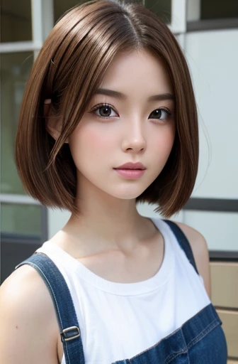 Hairstyle that looks like Android 18、Brown Hair、Girl、Japanese