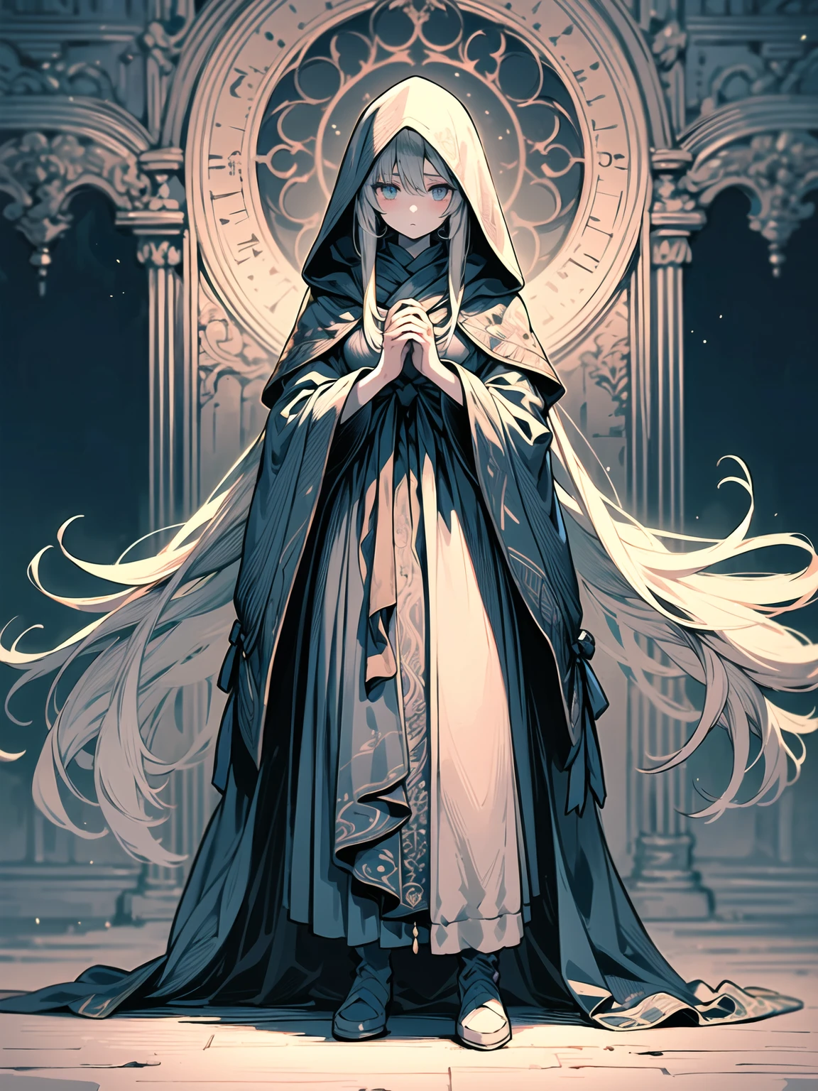 1 Caucasian female wizard, young, human silver hair,
summon demons
skulls wall
creepy, horrify scene, western, medieval, dark room, dim light,
Gerald Brom
muted color
best shadow, dramatic lighting
( masterpiece, ) (best quality)
