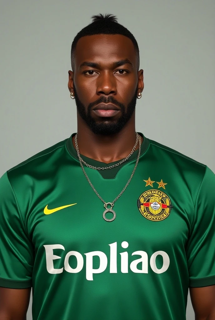 34 year old black man wearing a Flamengo shirt 