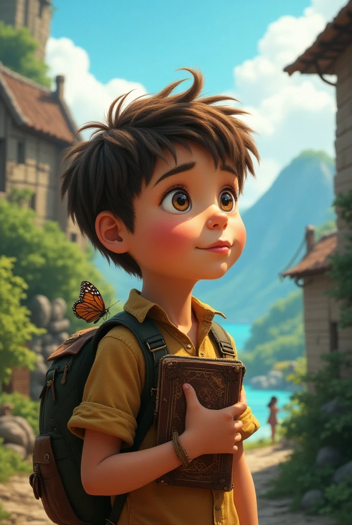 Beautiful boy in Jurassic park that's boy's name in t-shirt with text "Basith BSA"