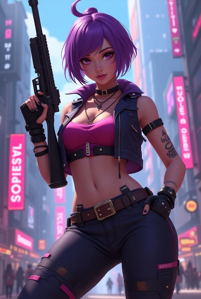 anime - style image of a woman in a leather outfit with a tattoo on her chest, oppai cyberpunk, cyberpunk 2 0 y. o model girl, female cyberpunk anime girl, cyberpunk anime girl, digital cyberpunk anime art, trending on cgstation, cyberpunk anime art, digital cyberpunk - anime art, anime cyberpunk art, cyberpunk girl, cyberpunk beautiful girl, in cyberpunk city, anime girl in real life, ross tran style, ava max, anime girl cosplay, amouranth, seductive anime girl, belle delphine, ross tran 8 k, in the style of ross tran, artgerm and lois van baarle, better known as amouranth --auto --s2