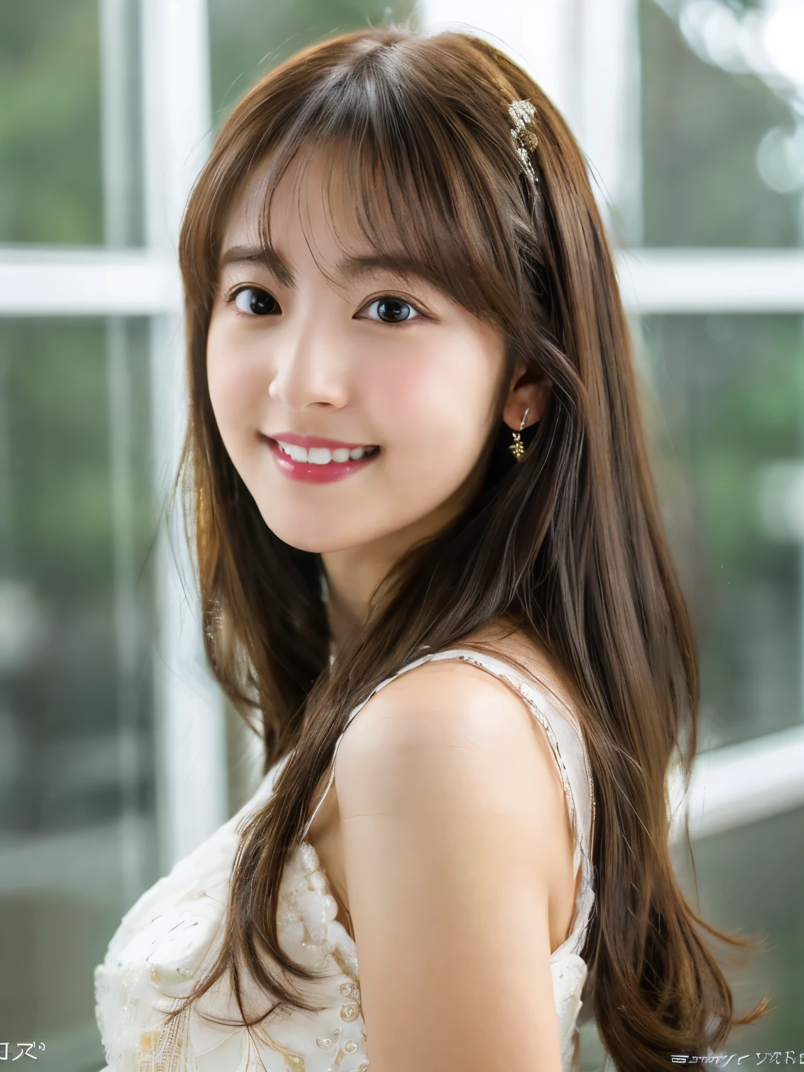 (daydream), 1 girl, Solo Images, Focus chest, (lace dress), (Highly realistic detail faces in 8k HD:1.5 (Soft Scene, Very low lightning), Detailed beautiful reflexed pupils, table top:1.3, Super high resolution:1.2, dynamic lighting)