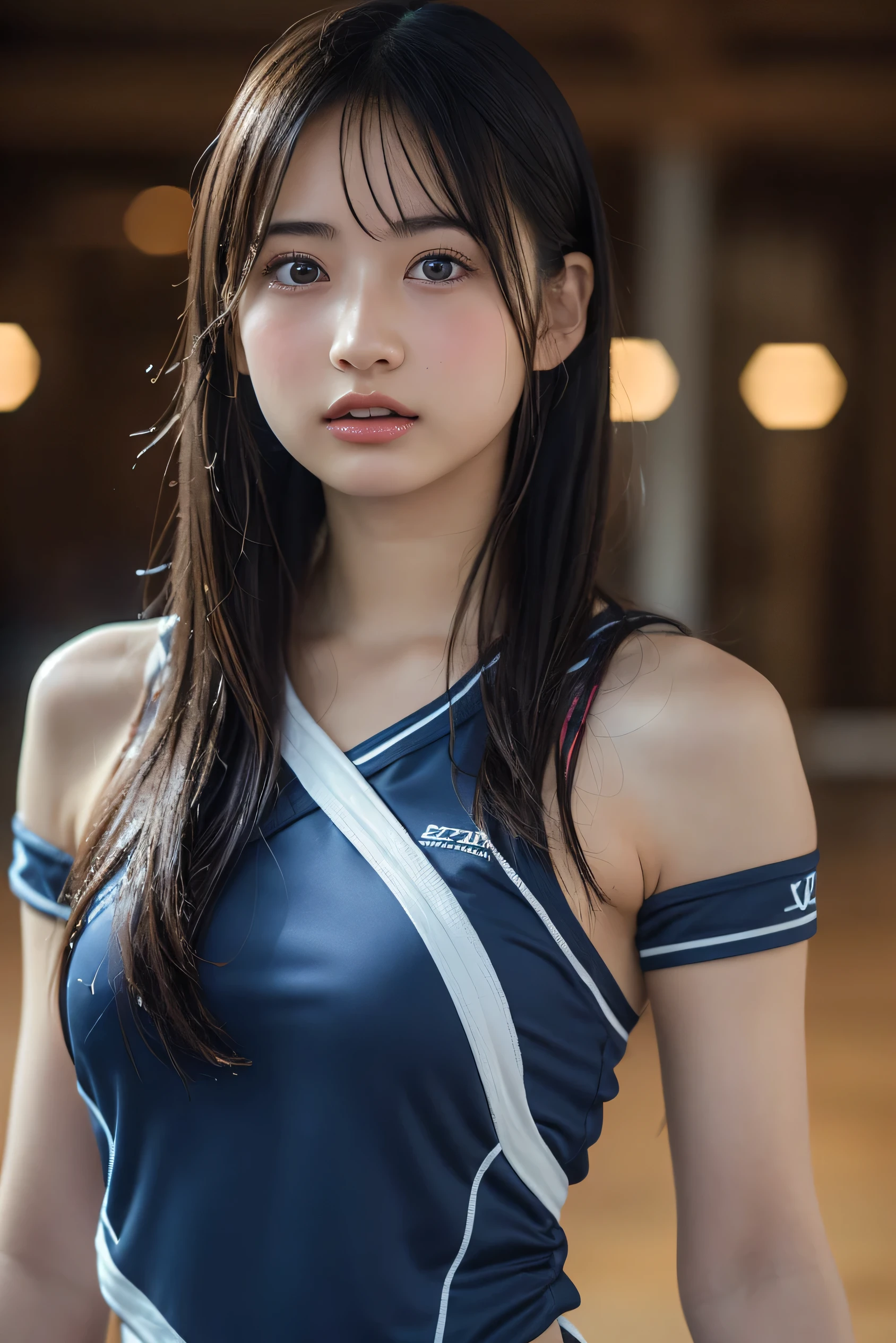 A Group of beautiful girls in school uniforms boxing、Supermodel、Group of beautiful girls、A girl hits a guy、strong girl、blazer uniform、mini skirt、Women&#39;s team vs men&#39;s team、Girls lynching a man、可愛い女の子たちが男をassault、assault、female advantage、bullying、女の子によるassault、Mass lynching、Reverse Ryona、Queen、Mocking beauty、(highest quality,masterpiece:1.3,ultra high resolution,)ultra-realistic capture,very detailed,High resolution 16K natural skin texture、,The pores are、、、、、、、Must be detailed enough to be easily identified。 Skin should look even-toned and healthy。 Use natural light and color, 1 girl,Japanese,18-year-old,cute,black haired,ponytail,big breasts,smile, (realistic hair: 1.2) (wet skin: 1.2), spread your legs,squat、from belowのアングル,big breasts,sweaty, drenched, water droplets running down the legs, Lower body soaking wet, Wet hips,Lower body exposed,from below、show nipples、