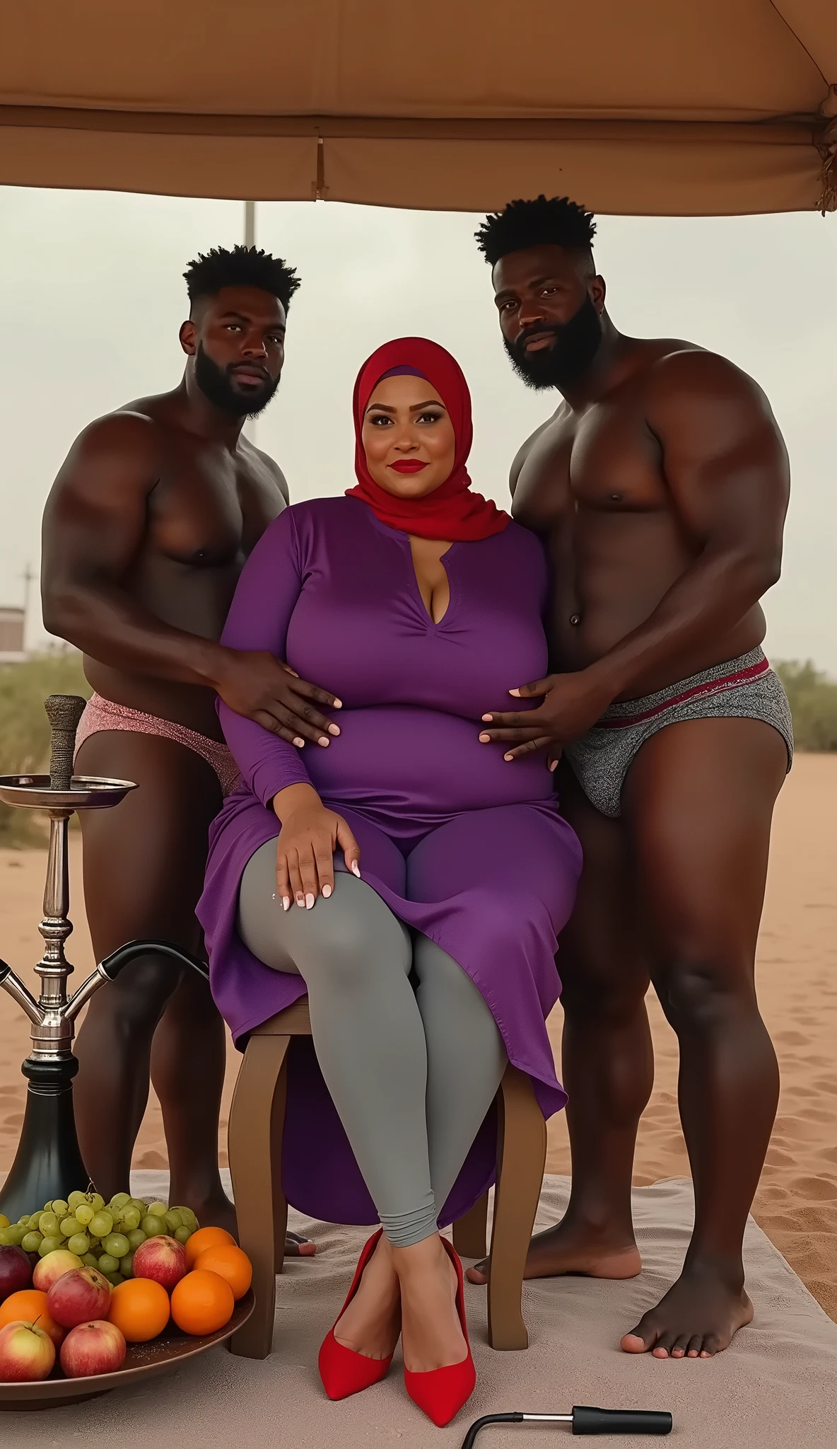 Very Pale skin black eyebrows kurdish woman in hijab nude shoulder nude arm breasts nude talking with nude black man embracing laying down on bed completely nude love smiling