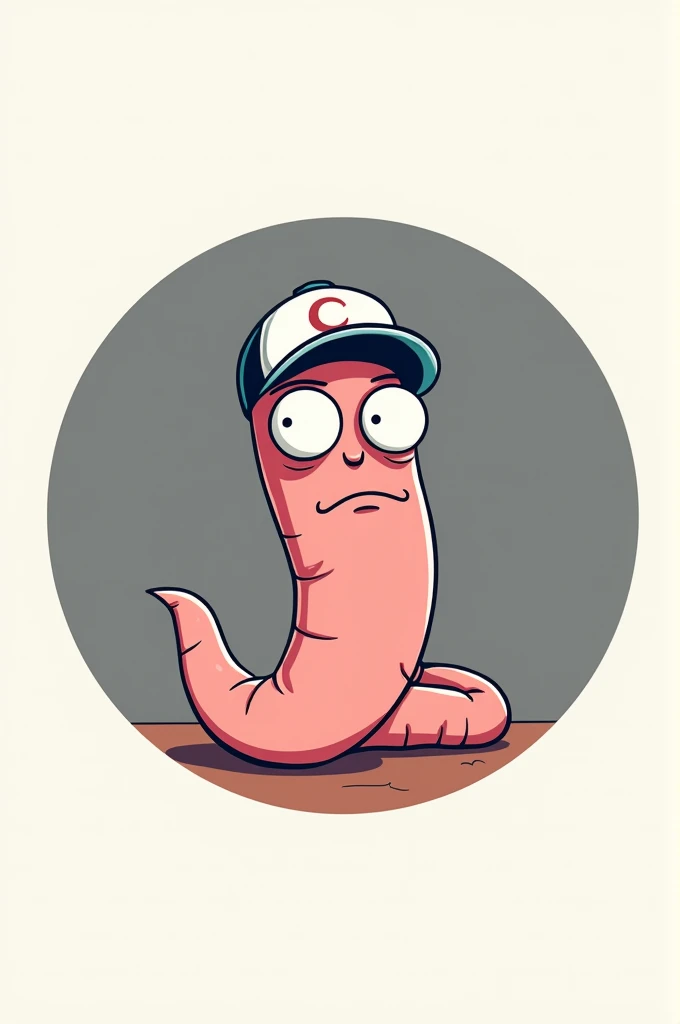 Worm with tentacles on its head, white jacket, cock sucking