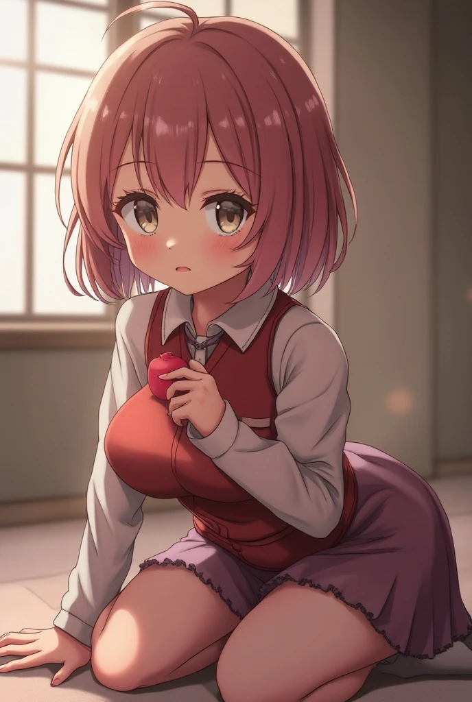 (8k, raw photo, masterpiece, extremely detailed, best quality, professional lighting, high res, good hands), beautiful and adorable girl, honma himawari, ahoge, sunflower hair ornament, school uniform, black jacket, plaid skirt, (energetic girl), BREAK summer, sunflowers, BREAK 8k, raw photo, masterpiece, extremely detailed, best quality, only 1 girl, (nsfw, beautiful girl, (masturbation, female masturbation, masturbating with hand, she is touching her pussy:1.5), (a girl is masturbating desperately:1.5), (she is pleasuring herself), (she is pleasuring her pussy with her hand), (looking down:1.3), (she is not looking at viewer), she has repressed sexual desire, lewd, lewd face, blush, (she has a very strong sexual desire), nerd, nerd girl, secret bitch, (orgasm, ultra orgasm, orgasm face, opened mouth, rolling eyes back:1.2), sweat drop, drool, pussy juice, love juice, tear drops, (tits, nipples), pussy, sexual arousal, estrus, lust, shouting, tear-filled eyes, dynamic, (lonely girl), desperation, miserable, BRAKE (she is in her room alone), dim room, dark room, closed curtains, insidious, secretly masturbation, virgin:1.3)