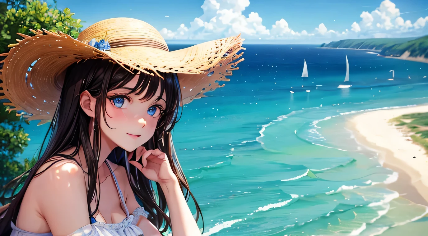 Summer, sun, sea, beach, parasol