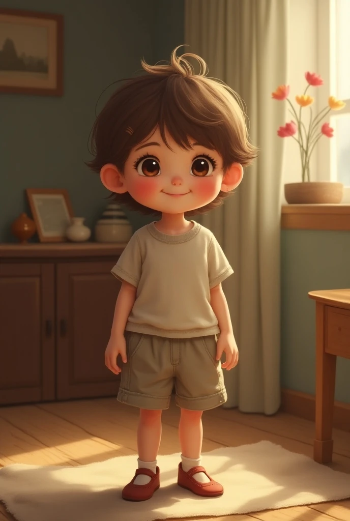 Funny little boy all over