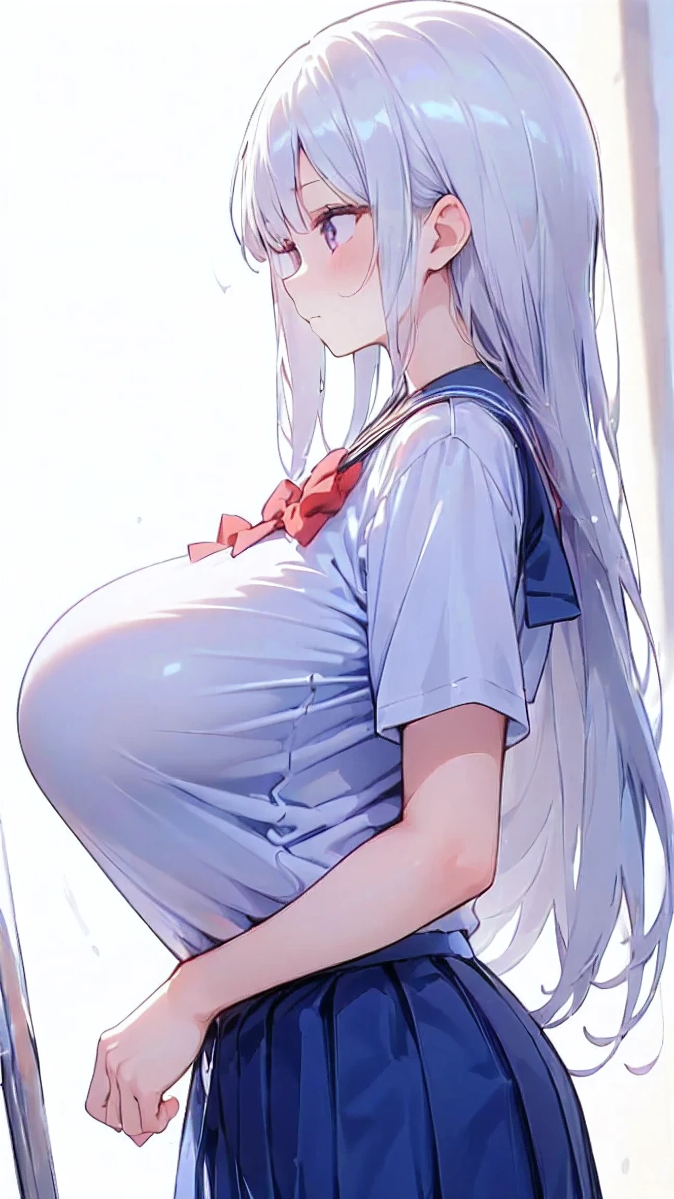 School girl lift and carry men easily with bare hands