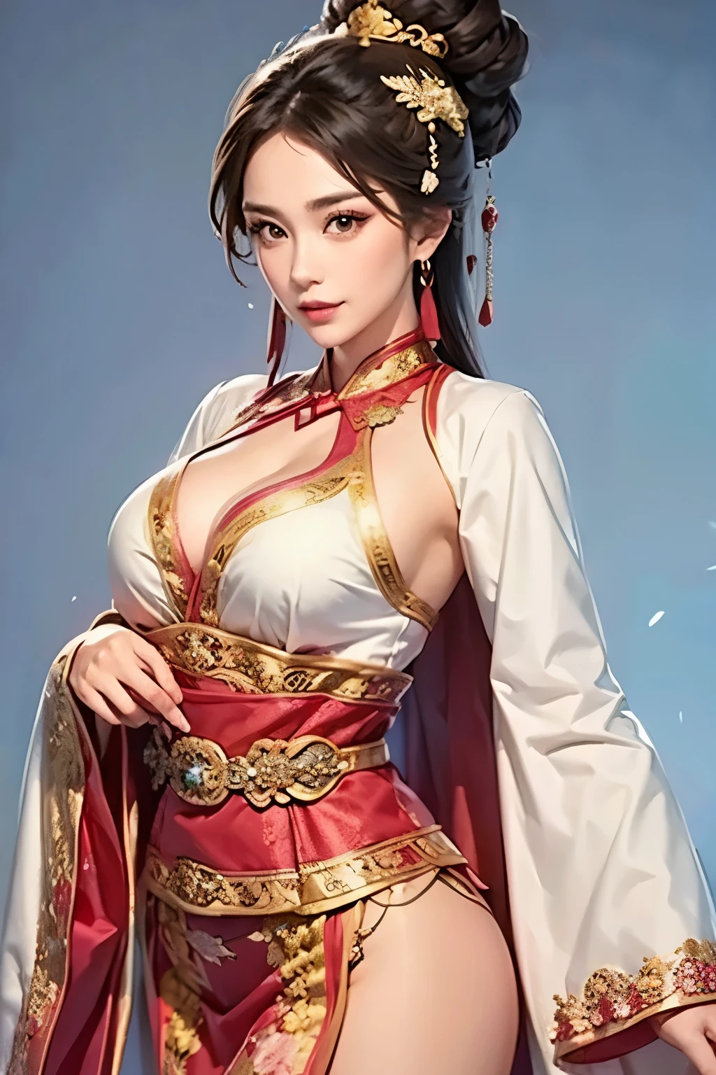  beautiful woman, Three Kingdoms background costume