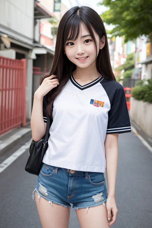   High quality masterpiece  , 8k, , Japanese Girls, RAW Photos,   absurd, Winner portrait smile face, 笑face, Alone, uniform, Summer Clothes Idol&#39;face, violet, Gardenia, Delicate girl, Long black hair, Dark Eyes, Upper body digital SLR,        Observe the Audience, Frank, Sophisticated, Like々Shii, Thin arms,       professional lighting  ,       film grain  ,    chromatic ablation, (Details of the eye and face: 1.0), (Bokeh button:1.1)