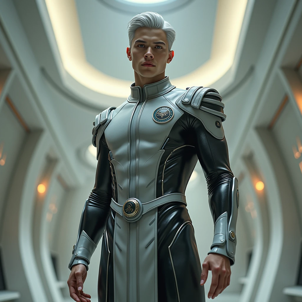 masterpiece, ((bokeh)) ((((MOVIE POSTER)))), best quality, high resolution,(1man, solo, male) ((HALF BODY POSE)) (DETAILED EYES) (HANDSOME MUSCULAR MEN) ((CRYSTALINE)) (NEOTECH) (((LUXURY ASTRONAUTS OUTFIT))) (TIGHT PANTS) ((FUTURISTIC OUTFIT)) (((((((BIG BULGE))))))) ((SILVER HAIR)) ((WHITE SUIT)) ((BODY WET SURFACE IN WATER)) ((ASTRONAUTS)) | astronaut STAND IN OCEAN SUN IN BACKGROUND | (((FULL SUIT))) (((GIANT MUSCULAR BODY))) (((MASSIVE GIANT BULGE))) showcasing their physique with (???? POSE) male focus ON bulge, solo focus, muscular, male, a man, VOLUMETRIC LIGHTNING, DEEP OF FIELD, amazing composition, front view, HDR, volumetric lighting, ultra quality, elegant, highly detailed, PSD, Sharp Focus, High resolution 8K, realistic & Professional Photography, 8K UHD, Soft lighting, High quality, Film grain, FujifilmXT3,high-quality, ultra-detailed illustrations, ultra-high resolution, (high resolution, overwhelmingly pixel-perfect, luxurious illustration), (Ultra Quality, Masterpiece, Ethereal:1.4) photorealistic:.1.4, UHD (8k, RAW photo, best quality, masterpiece:1.2),(realistic, photo-realistic:1.37)