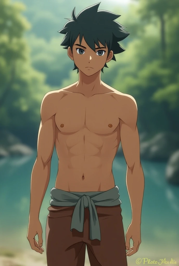 Anime young boy swimming in water, abs, Makoto Shinkai. —H 2160, ( ( Makoto Shinkai ) ), Makoto Shinkai! , Makoto Shinkai!!, Nagatoro, Makoto Shinkai Cyril Rolando, Gouvez style artwork, wallpaper anime bluewater