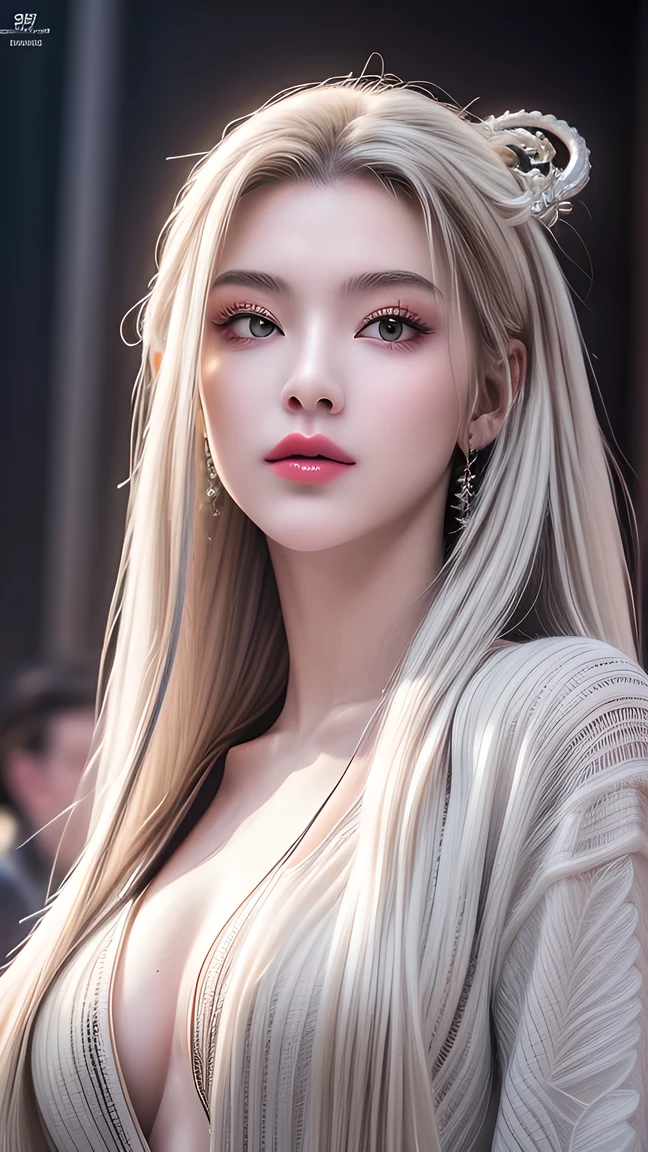High quality work,Realistic works,Extremely premium graphics,8K HD CG ทำงาน,High quality graphics,High-resolution and exquisite CG work,10x pixels,Very detailed details:1.1,Advanced technical details:1.1Realistic photo effects,light effectภายใน:1.5,Soft, natural light:1.5. light effect(light effectเสมือนจริง:1.8),Ultra high resolution,shining dress,long shiny hair,silver hair,Transparent Hair,Highly detailed hair(Quality hair details:1.1)clear eyes,Double eyelids look good.,Sharp eye makeup, Create beautiful eyelashes., Thin eyebrows, Highly detailed eyes,high nose, cute red lips, rosy cheeks, With delicate makeup on her face , beautiful face, The face shape is perfectly proportioned.,(Advanced facial details:1.1) nsfw masterpiece photography that captures the essence of a dream experienced by a stunning Caucasian woman., A perfectly detailed face., realistic pores, sharp eyes, (Slippery nipples), revealing dress, She was shrouded in smoke that transformed into surreal butterflies around her., in a dream, She finds herself in a magical landscape filled with bright colors and surreal elements., The atmosphere is dreamy and ethereal., with soft lighting illuminating the scene, Young women are seen as confident and glowing., Surrounded by symbols of her inspiration and inner strength., The overall mood of the image should create a sense of wonder., empowerment, and limitless possibilities, Complex lighting, Rim lights, (wind:1.3), ,women's artwork,Dress full body video,realism,Amazing cleavage,Today my eyes are very bright.,