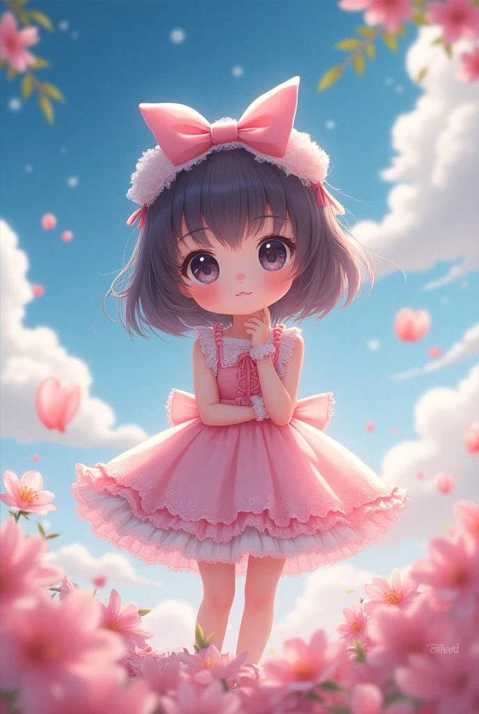 Anime girl wearing adult diapers