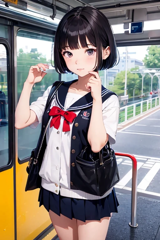 "(masterpiece, High resolution, Ultra High resolution, 4K) Black Hair, 14 year old Japanese girl, Uniform skirt,Cosplay 2B Nier , Accentuate your thighs, White thighs, Soft thighs, Glossy thighs, Sitting on a train, Facing angle, (Angle from below),sitting in a train seat,Sit in front,Zoom camera on crotch,Put your feet on the train floor,whole body,Looking down and sleepy,Watch only viewers", Highest quality, 超High resolution, (Realistic:1.4),, High resolution, detailed, RAW Photos, sharp, Nikon D850 film stock photo by Lee Jefferies 4 Kodak Portra 400 camera F1.6 Lenses、Rich colors、Ultra-realistic and lifelike textures、Dramatic lighting、Unreal Engine、Art Station Trends、Cinestar 800, Woman standing next to an alien-like creature, Human-animal hybrids, amazing, Human chimera, Human-like animals, cryptid core, cgsociety 9, Creepy mutant flesh creatures, Necromorph, centipede, junji ito's uzumaki, Snake Woman Hybrid, Creatures of Lovecraft, Quadrupedalal, Quadrupedal, Tudol