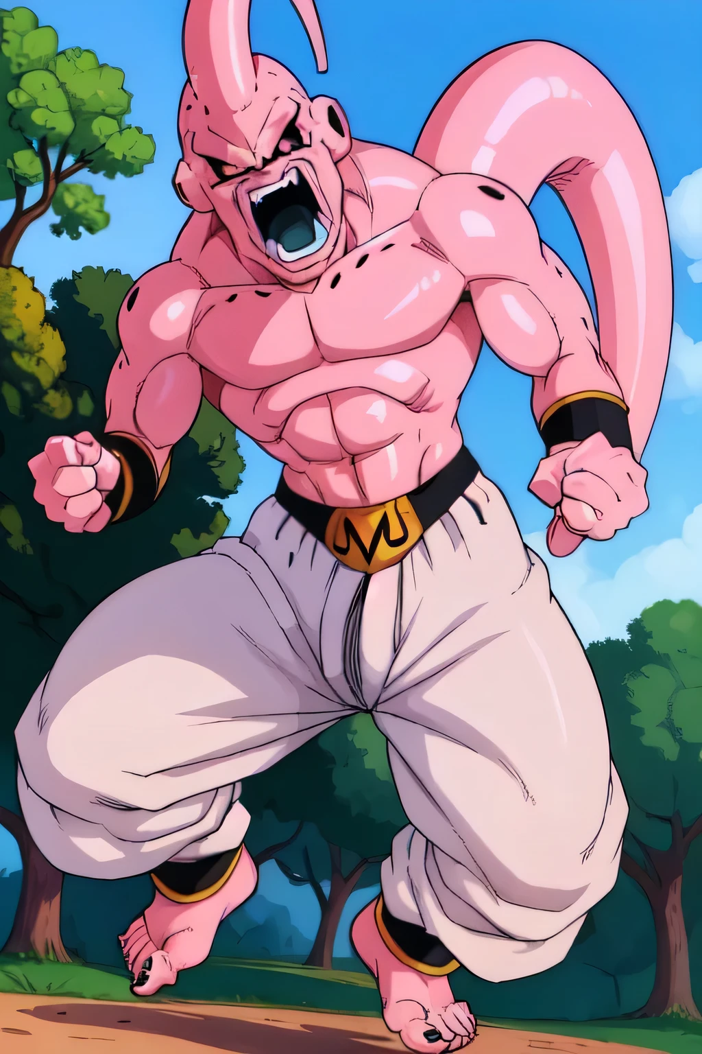 red_muscle,shirtless,anime_style