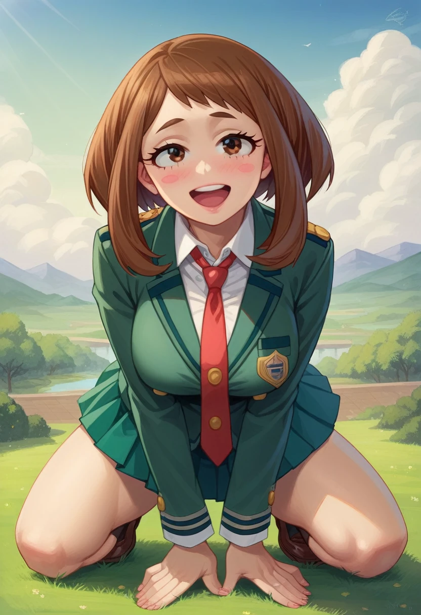  Ochaco Uraraka- My hero Academia , imagen de Alafed de mujer con  sexy schoolgirl uniform ,  posing to masturbate doggy style ,  sexy schoolgirl uniform , bobby!!,  usando un  sexy schoolgirl uniform , beautiful: 2,  hot schoolgirl uniform , the pose, Happy !!!, Full pose, idolmaster, , tsuruda, Chica de anime en uniforme con minifalda posando para sexo masturbating, Ilya Kuvshinov.  4k,  landscape by Ilya Kuvshinov ,  soft anime art in CG , Ilya Kuvshinov&#39;s Estilo,  art styles , Clean and detailed anime art, uraraka ochaco,  seen from below, NSFW, showing panties, pantiblack stockings, uraraka ochaco, smile, uraraka ochaco,  open legs , showing ass,  elegant black high heels , NSFW, black stockings, blouse lifted, showing breasts, Showing the nipples, wet pussy, ahegao, pussy dripping, face of pleasure, masturbating, fingers in pussy, Mano on the chest,  lying on a bed, nfsw