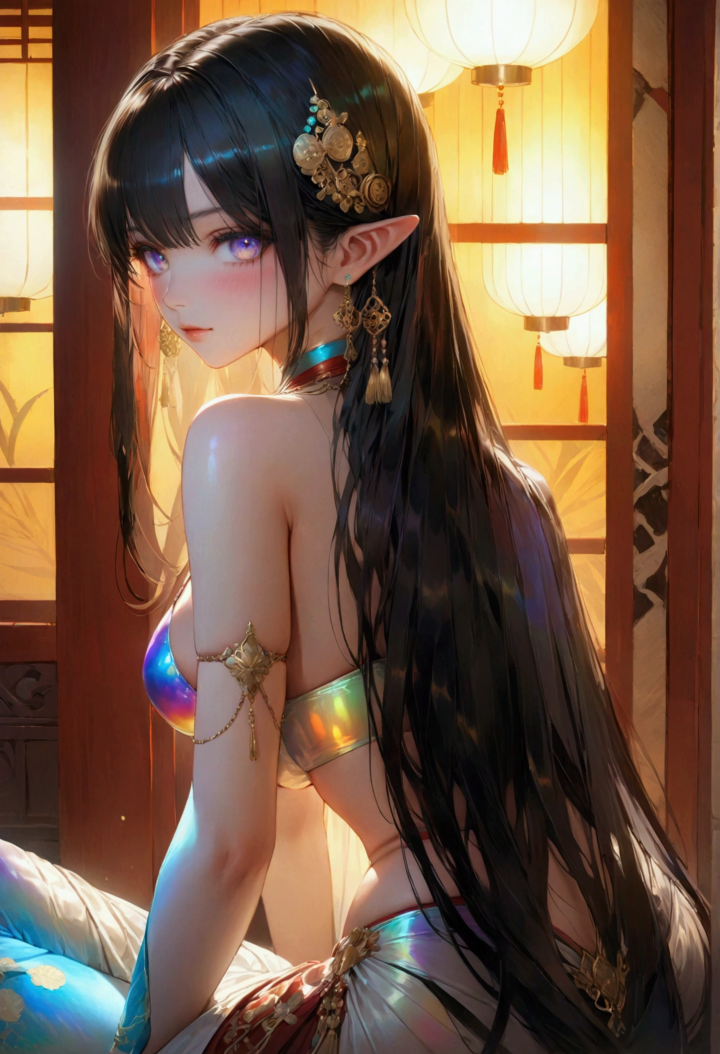 ((halfling girl)), (hentai). (((little ,small tiny body,,chibi,small))),(((s old))),(round face),(little chest),(big forhead:1.2),(beautiful eyes),extremely detailed cute anime face, (((flat chest))),((((long hair,long hime cut,brown hair,black hair,colored inner hair)))),(((brown_eyes:1.3,brown_eyes))),intricate eyes,beautiful detailed eyes,symmetrical eyes,,(((((white skin),very shiny skin,shiny body,Reflective skin)))),(((detailed face))),beautiful detailed lips, (cute,kawaii),((nsfw)),((naked)),barefoot,bare arms,exposed belly button, naked legs, embarrassed,centered,scale to fit dimensions,Rule of thirds, indoor, castle ,extremely scenery,(intricate),(masterpiece),(intricate background),((intricate detail)),(((vibrant colors,vibrant theme))), highres,(best quality),(ultra detailed,extremely detailed),perfect face details,artistic photography,(barefoot),((slave collar,shackles)),(naked torso),(creampy),((girl having sex)).