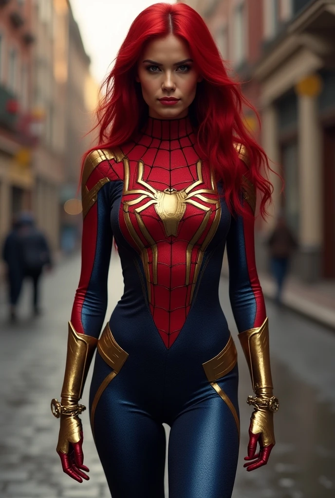 <lora:betterCuteAsian03:0.3>, (wearing spiderwoman_cosplay_outfit:1.1), in front of a sky, (red and blue outfit:1.3),
good hand,4k, high-res, masterpiece, best quality, head:1.3,((Hasselblad photography)), finely detailed skin, sharp focus, (cinematic lighting), night, soft lighting, dynamic angle, [:(detailed face:1.2):0.2], medium breasts, outside, <lora:spiderwoman_cosplay_outfit:0.4>